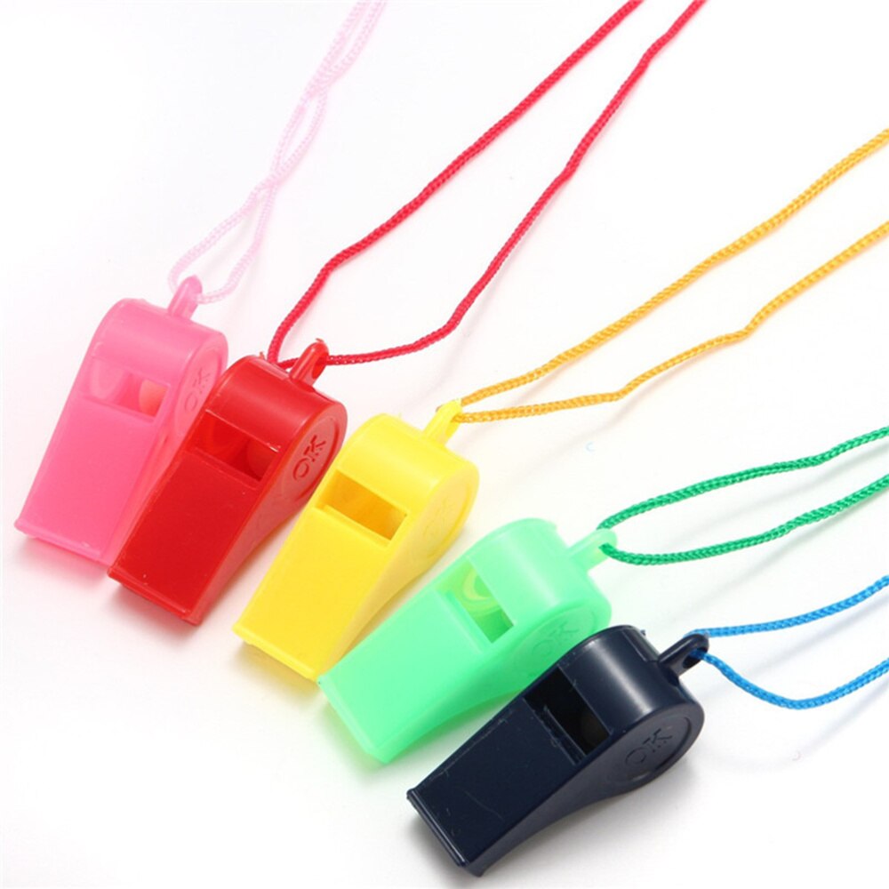 8pcs Whistle Funny Practical Stylish Sports Whistle Referee Whistle Training Whistle
