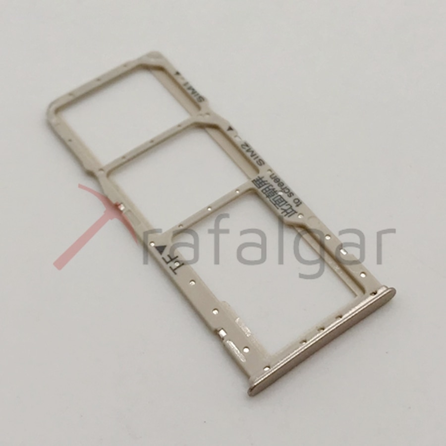 SIM Card Tray For Huawei Y9 SIM SD Card Trays Holder Micro SD Slot Socket Adapter JKM-LX1 JKM-LX2 JKM-LX3: Pink