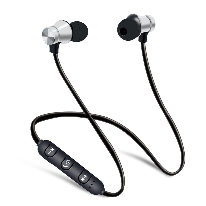 Sans fil casque Bluetooth écouteur Sport casque Fone de ouvido pour iPhone Samsung Xiaomi Ecouteur Auriculares plus récent: Silver