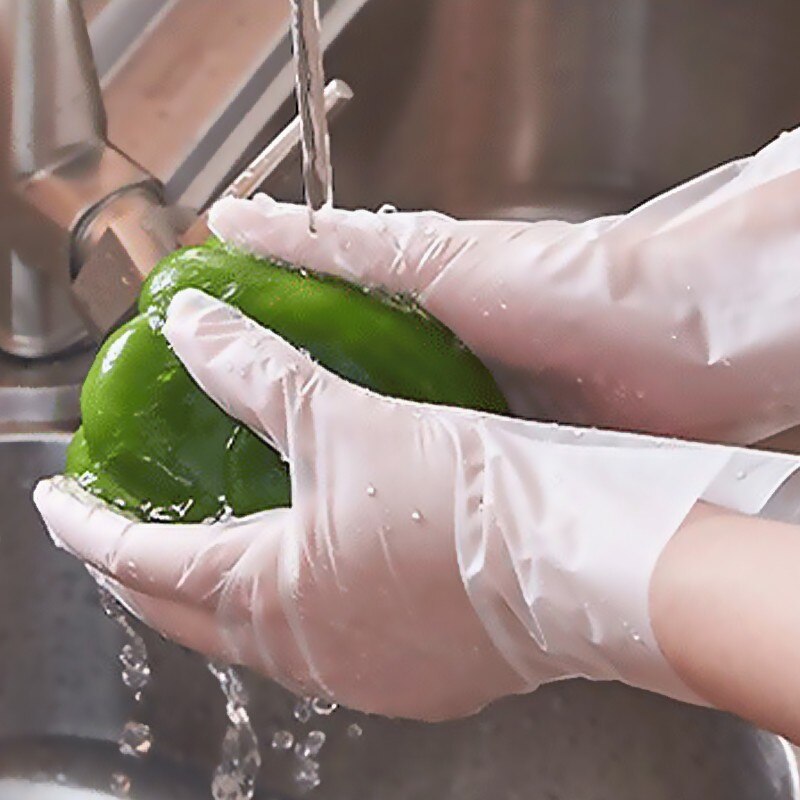 Guantes de vinilo transparente de TPE, 100 piezas, sin látex, para trabajo de laboratorio, limpieza de pintura de alimentos, cuidado de mascotas