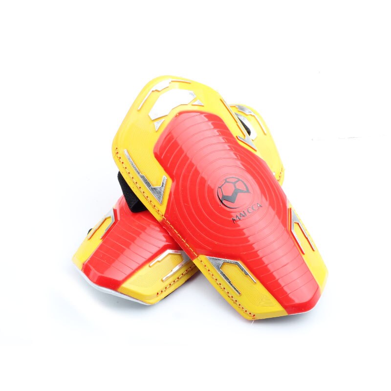 Scheenbeschermers volwassenen Professionele mannen en vrouwen Voetbal Been Protector Ondersteuning bandage Schaatsen schacht Sport Voetbal benen Guards: Rood