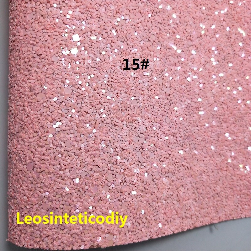 1pc 21 x 29cm syntetiskt läder, cuero sintetico chunky glitter konstläder för att göra rosetter tillbehör  t109: 15