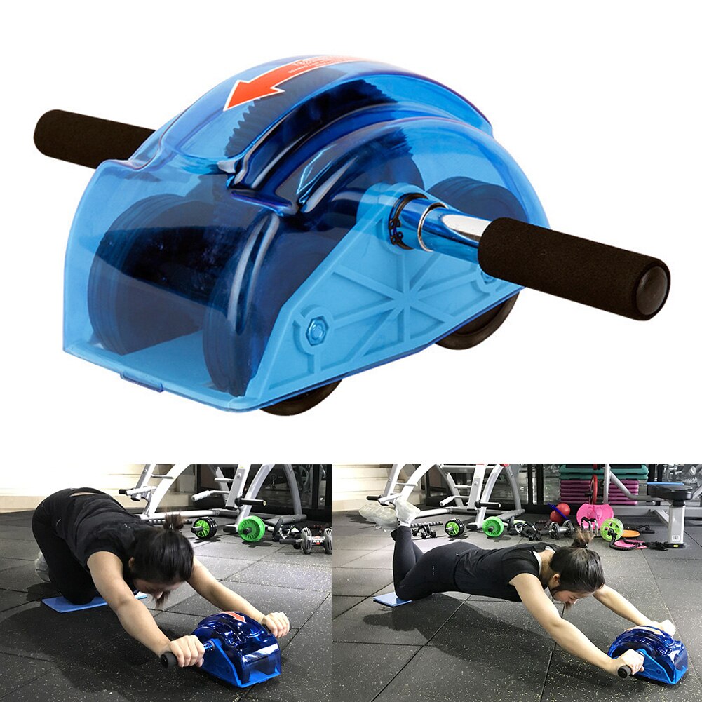 Wear Resistant Abdominal Wheel Training Sports Gym Body Building Home Ergonomic Four-wheeled Fitness Exercise Ab Roller Workout