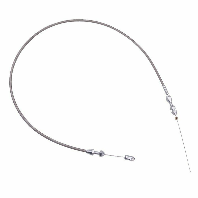 for LS1 Chevy 36 inch Stainless Steel Braided Throttle Cable 4.8 5.3 5.7 6.0 Engine LS: Default Title