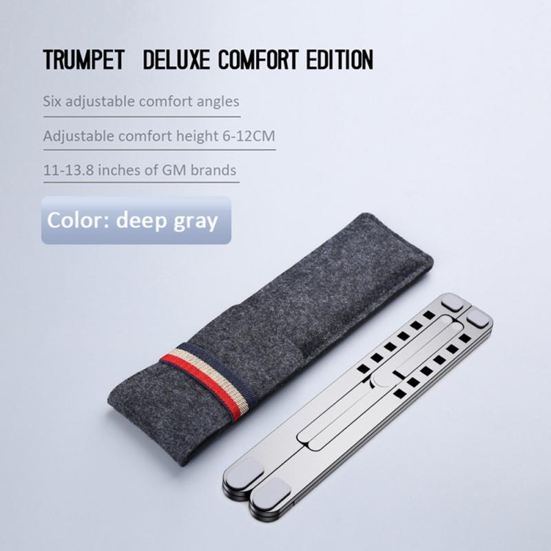 Foldable Laptop Stand Adjustable Aluminum Alloy Laptop Riser Holder Portable Ergonomic Notebook for MacBook Air Pro: 01 small
