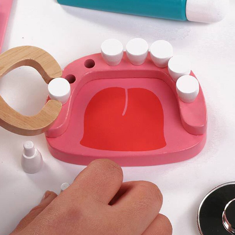 Logwood Houten Speelgoed Grappige Spelen Echte Leven Cosplay Spel Speelgoed Pretend Accessoires Gereedschap 6 Stuks Set Voor Kinderen