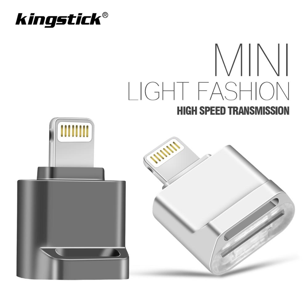 Kingstick mini usb flash-stasjon pendrive for iphone  /7/7 pluss /8/ x usb/otg/lightning 2 in 1 penn-stasjon for ios ekstern