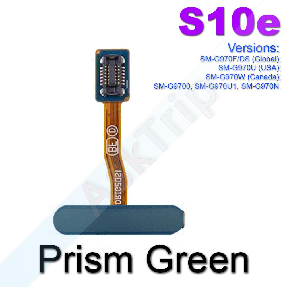 Sensor de huella dactilar Flex, botón trasero Original, para Samsung Galaxy S10, S20 Plus, Ultra S10E, FE, G973F, G970F, G975F: S10E Green