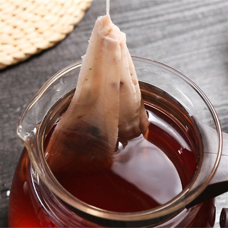 Bolsitas de té de muselina de algodón, bolsas reutilizables con cordón para jabón, té de hierbas, bolsas de filtro vacías para herramienta de cocina, 10 Uds.