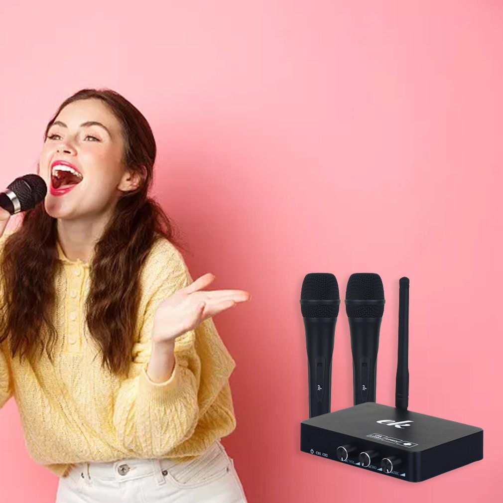 Handheld Singing Machine Handheld Wireless Karaoke Microphone Player Home K... – Grandado