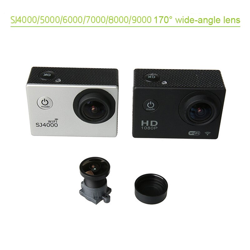 Lente gran angular de 170 grados para sjcam sj4000 sj5000 sj6000 sj7000 Cámara de Acción SJ8000 SJ9000 SGA998