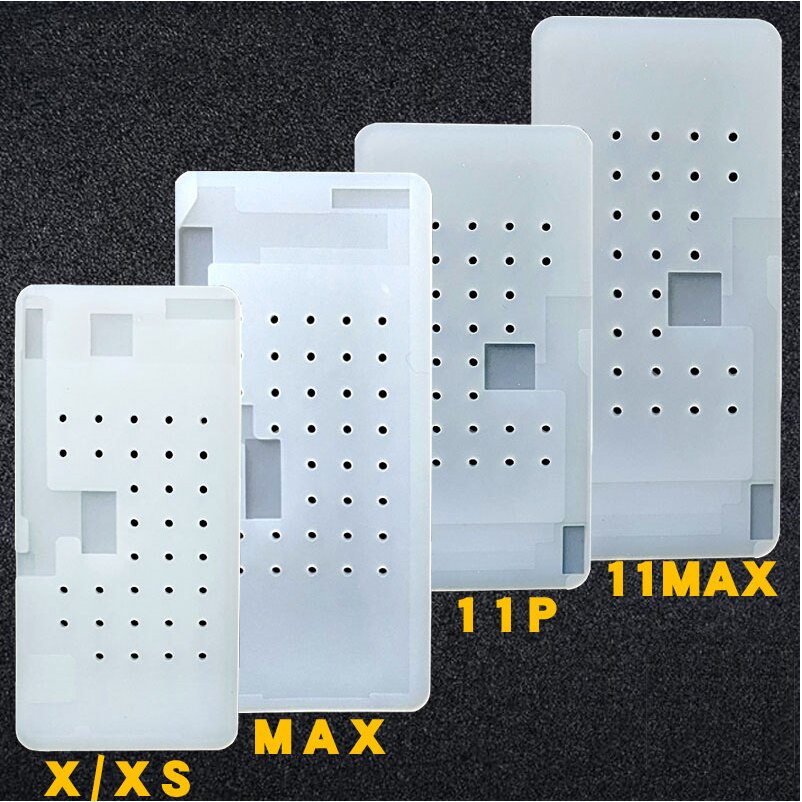 Suction Glue Cleaning Silicone Rubber Mat Pad for iPhone 11 Pro max X XS max XR Unbent Flex Cable OCA Adhesive Remove LCD Repair