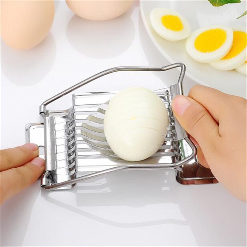 CTREE de huevo de acero inoxidable dispensador de corte huevos herramientas rebanadoras divisores y divisor cortes Cocina Esencial herramientas de la cocina C427