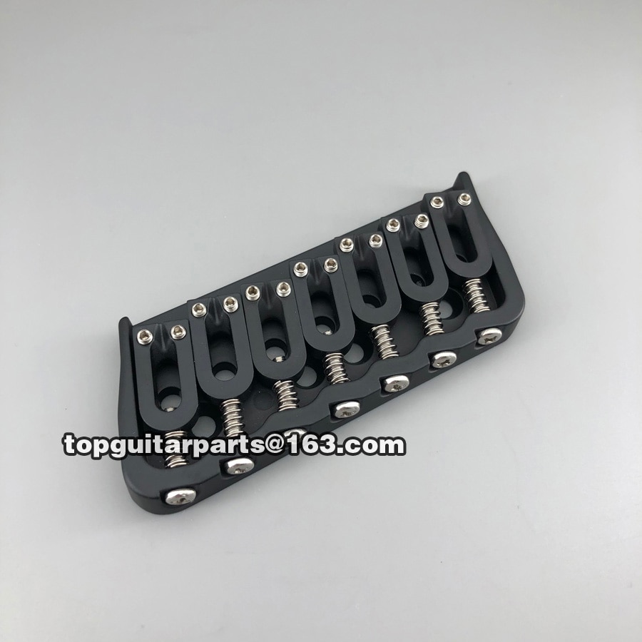 Hipshot Style 7 String Guitar Bridge Multi-Scale Fixed for Fanned Frets 18 degree angle headless guitar bridge