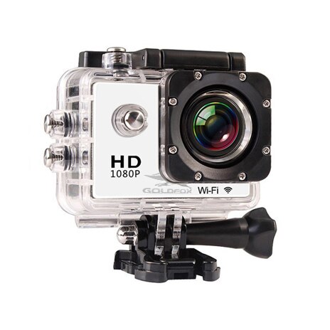 SJ4000 Actie Camera Duiken 30M Waterdichte Full HD Gaan Onderwater Helm Sport Camera Sport DV 12MP Foto Pixel Camera: WHITE