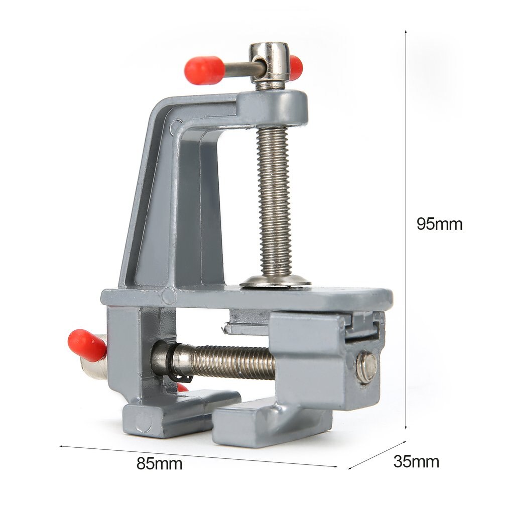 Mini Aluminum Bench Vise Woodworking Table Clamp Crimping Hand Tool Table Vise Mini Locksmith Clip Small Jewelers DIY Parts