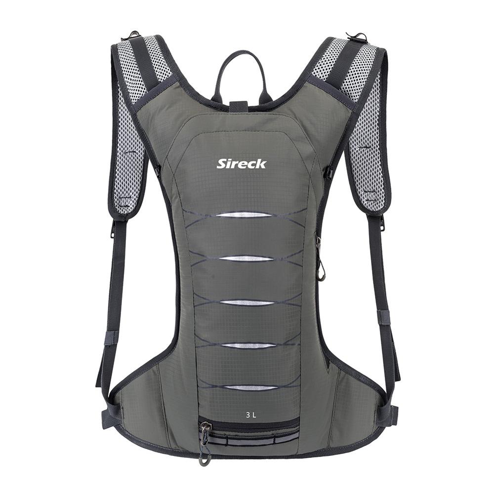 Sireck 2L Tpu Water Bag 3L Rugzak Waterdichte Hydratatie Pack Voor Outdoor Camping Wandelen Fietsen Waterzak Mochila Ciclismo: Gray no Water Bag