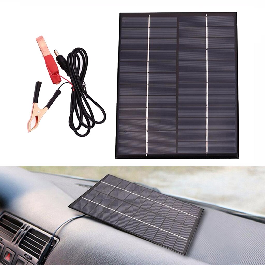 5.5W Watt Solar Panel 12V Battery Charger for Car RV Boat Solar Cell Panel