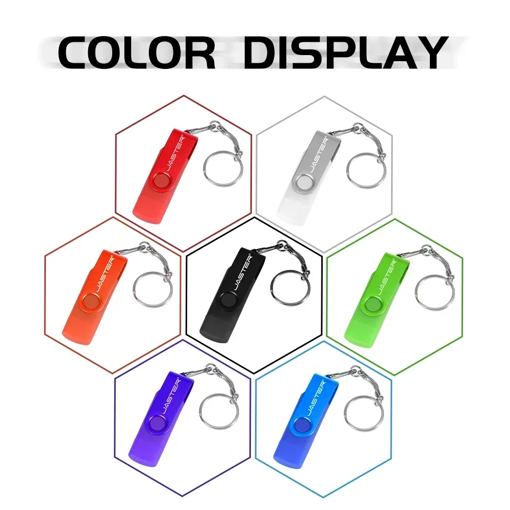 TYPE-C USB-flashdrive 128 GB Gratis sleutelhanger Memory Stick Creatief relatiegeschenk Rode pendrive 64 GB Echte capaciteit U-schijf Blauw 32G