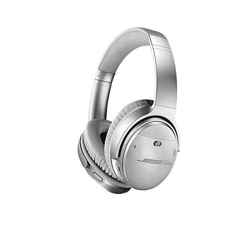BOSEbye QC35II Drahtlose Bluetooth-Kopfhörer Over Ear Hifi-Stereo-Headset Echte Sport-Kopfhörer Musik-Player mit Mikrofon: Silber