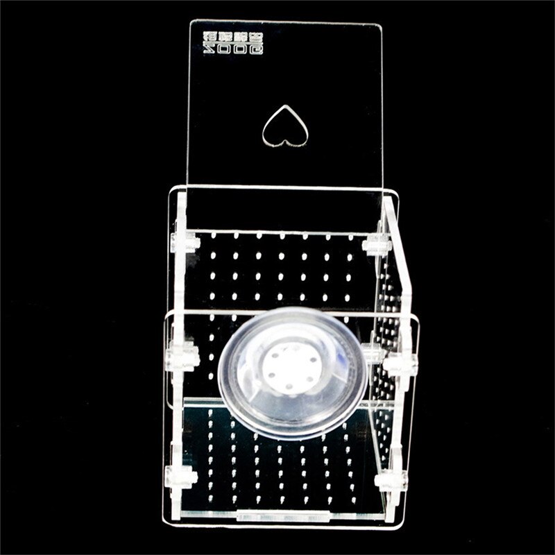 Akwarium akrylowe akwarium hodowlane pudełko izolacyjne z pokojami dla mała rybka wylęgarnia skrzynka inkubator z nieprzezroczystą folią ochronną