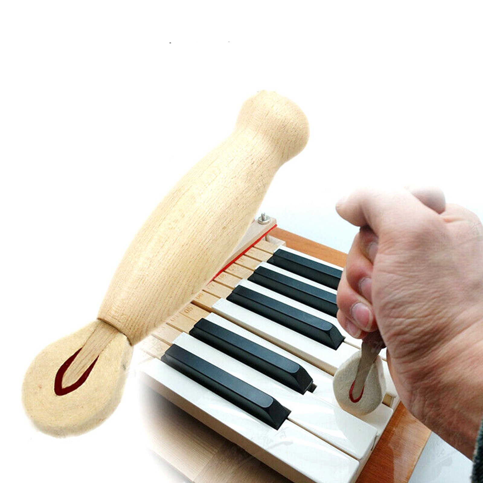 Piano Key Tune Hammer Piano Repair Tuner Tool Hammers W/Wood Handle 1PC 2022