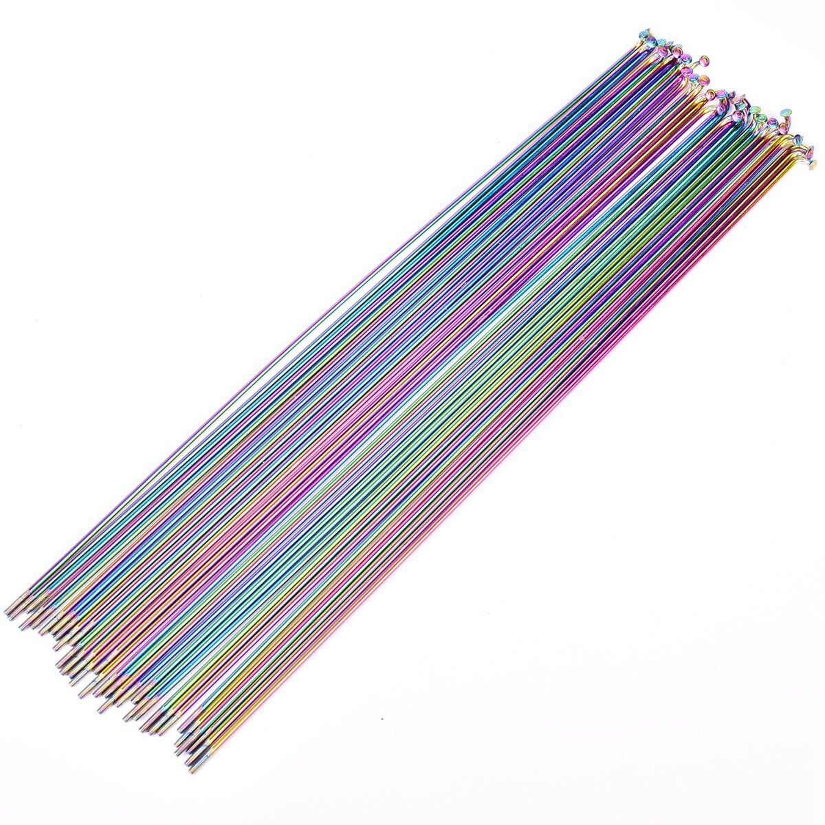 10Stck Fahrrad Speichen Draht Vakuum Überzug Regenbogen Speichen MTB 261mm
