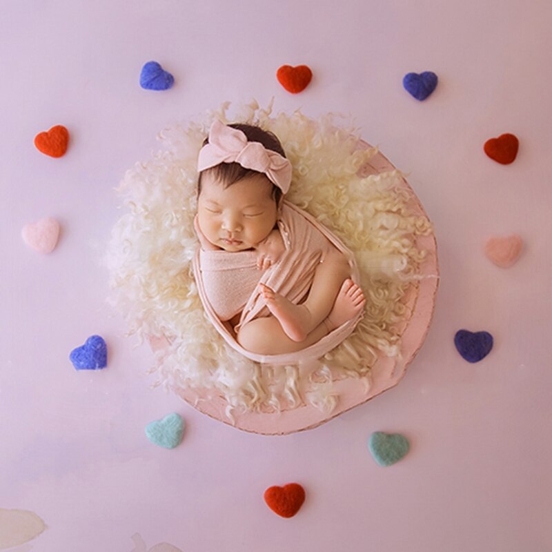 5/6/9 Pièces BRICOLAGE Fait Main Bébé Feutre Amour Coeur Étoiles Ornements Décoration de Fête À la Maison F3ME