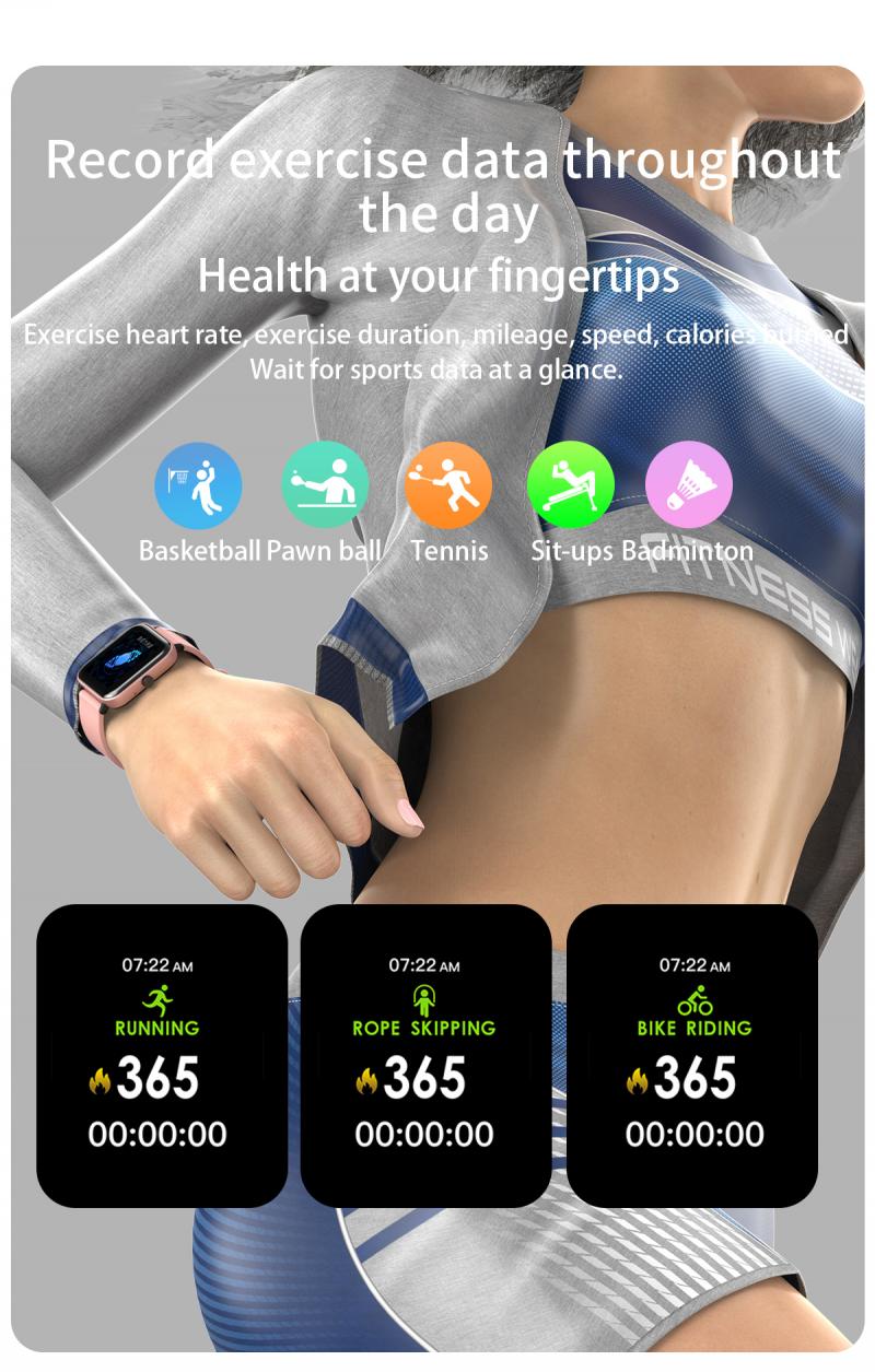 Smart Watches P8 Smart Bracelet Bluetooth Call Heart Rate Blood Pressure Blood Oxygen Monitoring Sports Smart Bracelet watch