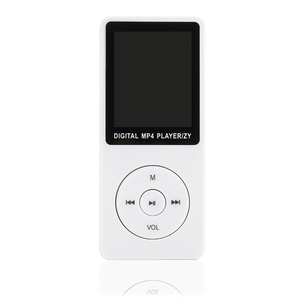 70 Hours Playback MP3 MP4 Lossless Sound Music Player FM Recorder TF Card Portable H-best: White