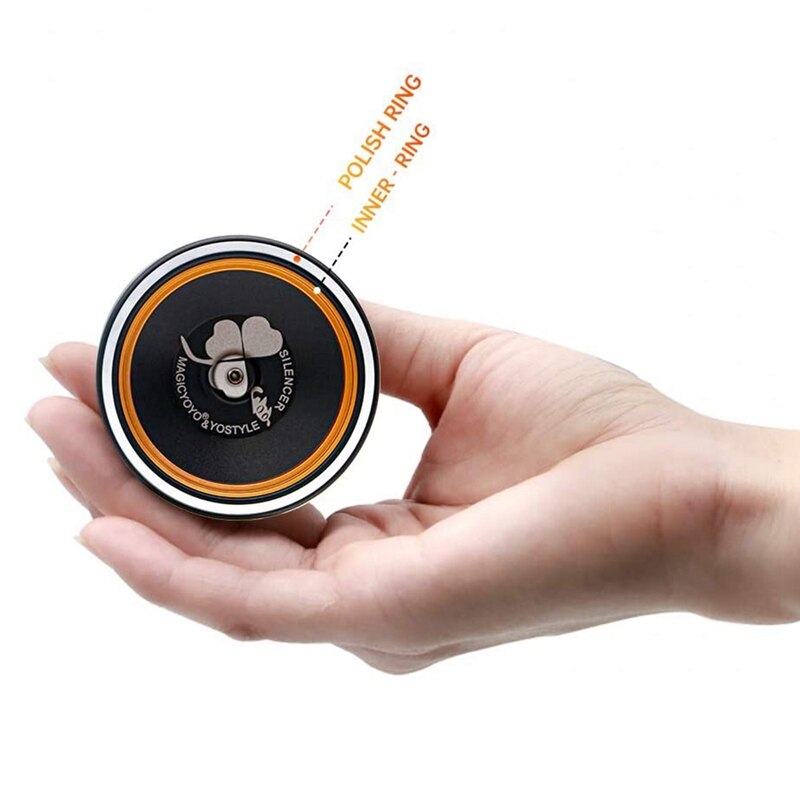 MAGICYOYO – Yoyo M001-B, Yoyo intermédiaire en alliage d'aluminium avec anneau en métal + 5 cordes supplémentaires + gants + sac