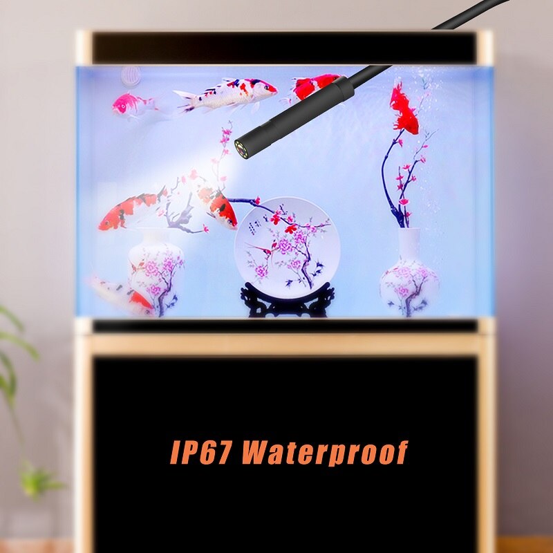 2m 5m 10m vattentät industriell endoskop inspektionskamera 1080p hd 4.3 tums borescope 5.5mm 8mm endoskop inspektionskamera