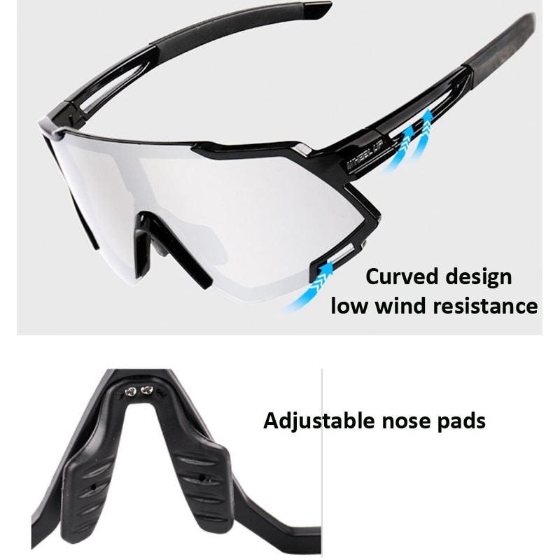 Heren dames fotochromatische pro fietsbrillen racefiets mountainbike brillen fiets zonnebrillen mtb hardlopen paardrijden vissen brillen
