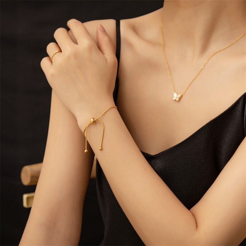 Erklärung Versenkbare Schlange Kette Armband Edelstahl Schmuck Minimalistischen Geometrische Handgelenk Armband Für Frauen Party