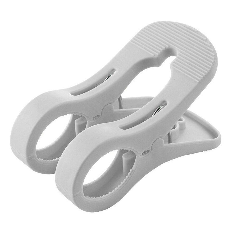 1pcs Laundry Clothes Pegs Large Windproof Bed Sheet Clips Cotton Quilt Clothing Plastic Clothespin Clothes Sun Caught Big Clip: gray