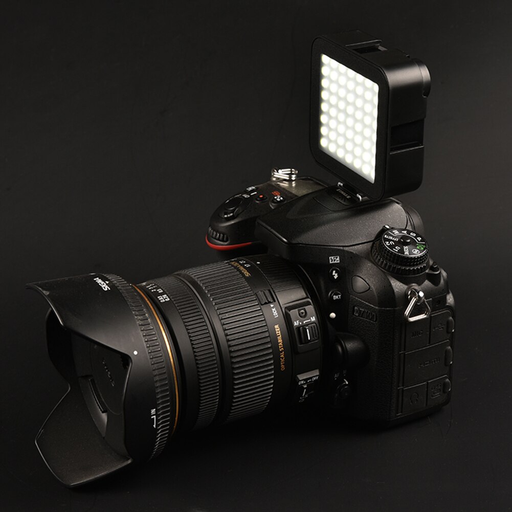 LED video fill light USB rechargeable brightness 6000K 56led camera vlog lamp photography lighting video conference intelligen