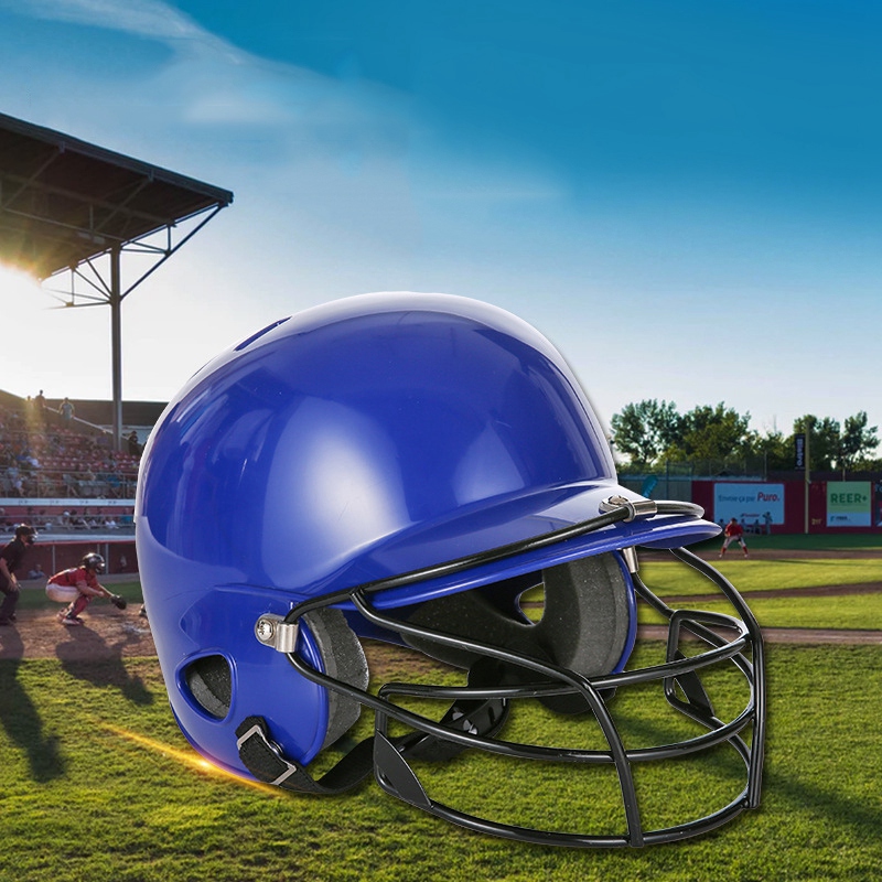 Super sell-Baseball Helmet Baseball Batting Helmet Softball Compact Mask Dual Density Impact: Default Title