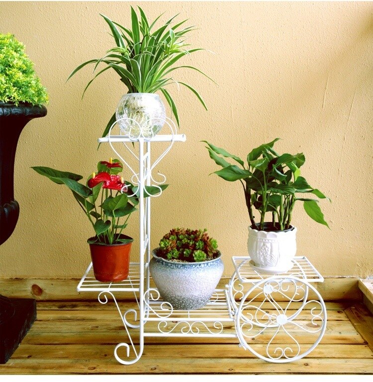 Bloemen Metalen Vloer Plank Indoor Plant Stand Bloem Rack Tuin Bloemen Stands Outdoor Plant Plank