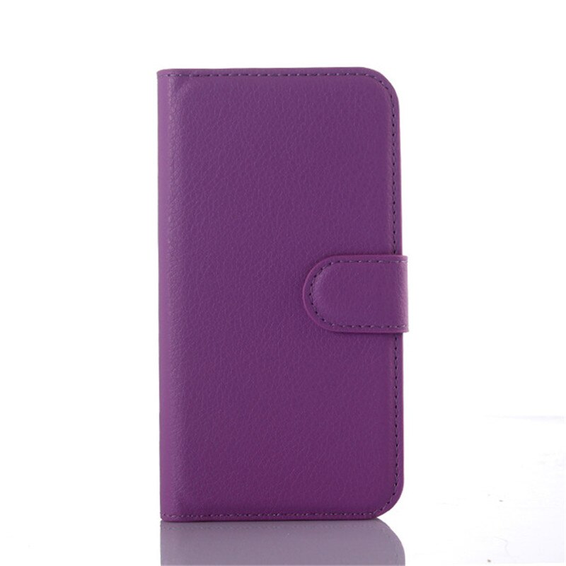 For Huawei SCL-L21 Case Wallet PU Leather Back Cover Phone Case For Huawei Y6 SCL-L21 / Huawei Y6 Lte Case Flip Protective Bag: Purple