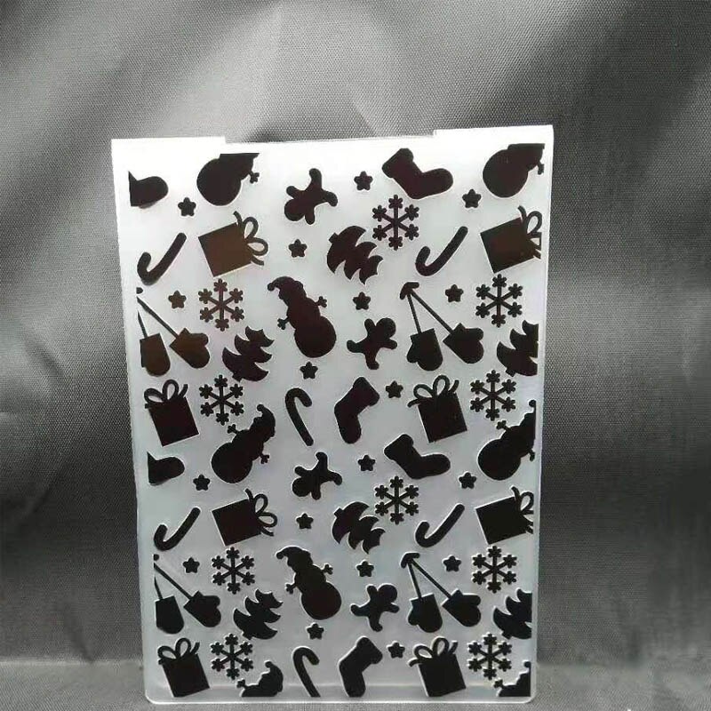 ZATBWS Precious time Embossing plates DIY Paper Cutting Dies Scrapbooking Plastic Embossing Folder