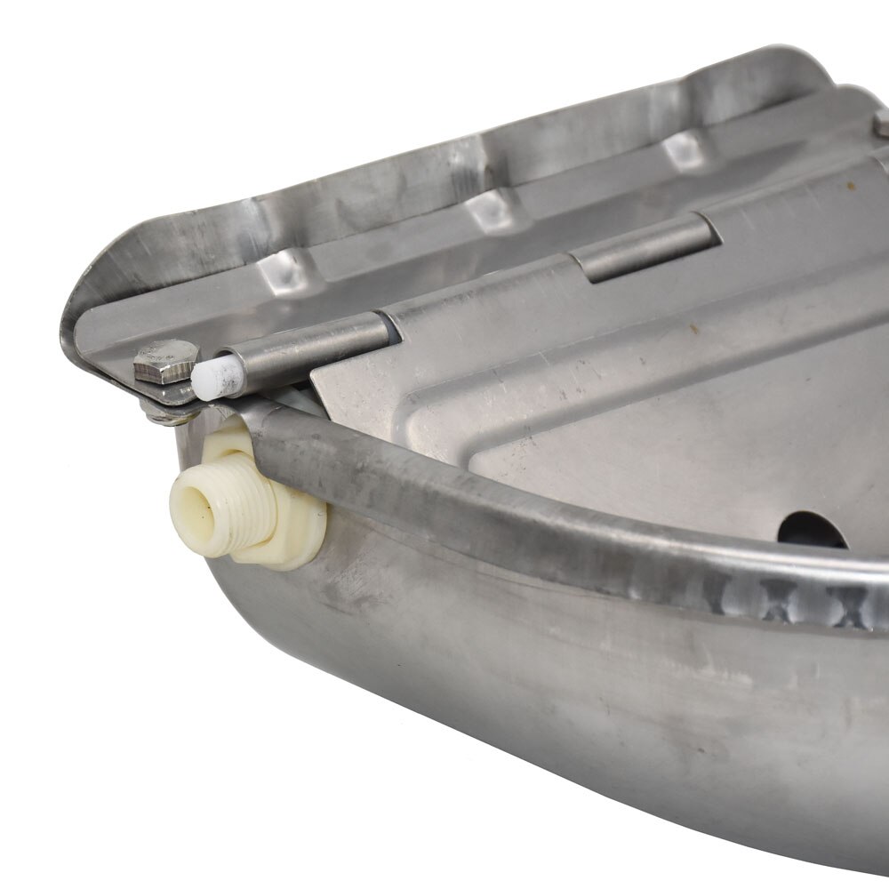 4L Stainless Steel Water Trough Bowl Automatic Drinking for Horses Goats Sheep Cattle Tool Accessory