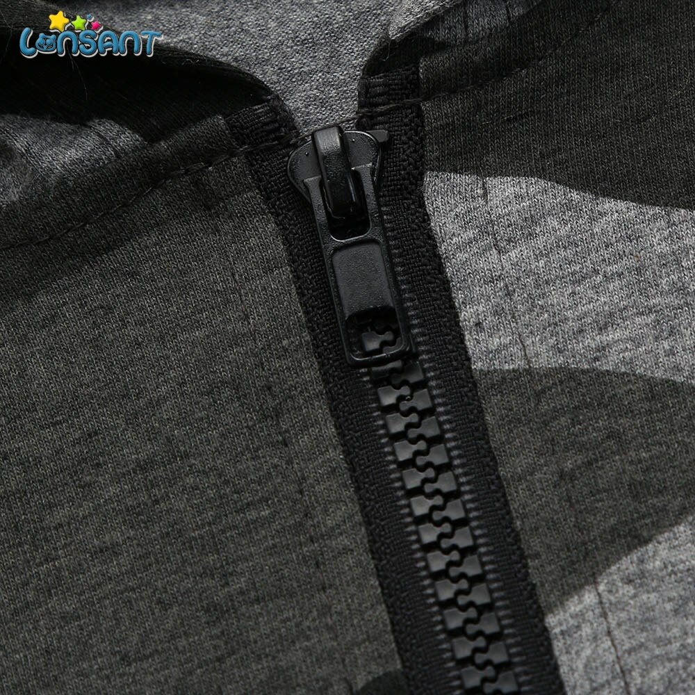 Lonsant com capuz roupas do bebê infantil menino menina manga longa impresso macacão de bebê macacão de verão roupa recém-nascido n30