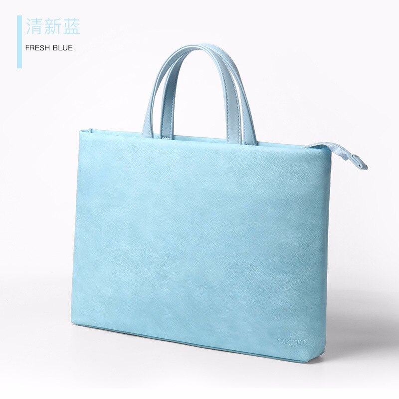 frauen Laptop Hülse Handtasche Für Macbook Air Wasserdichte Crossbody Computer Tasche Geeignet Für Alle Arten Für DELL Mac Buch HP: Blue / Fit 15-16inch laptop