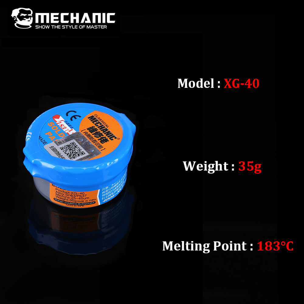 MECHANIC BGA Reballing Tin Paste XG-30 XG-40 Solder Paste Flux BGA Soldering Station Repair Tools