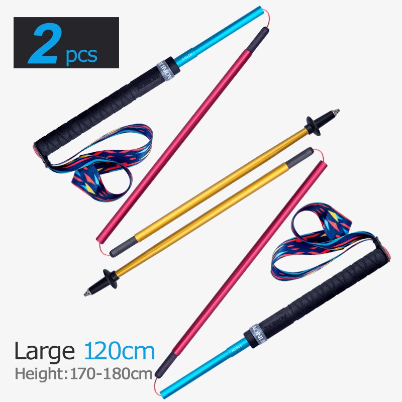 AONIJIE E4102 M-Pole Folding Ultralight Quick Lock Trekking Poles Hiking Pole Race Running Walking Stick Carbon Fiber E4101: 2pcs New E4201 120CM