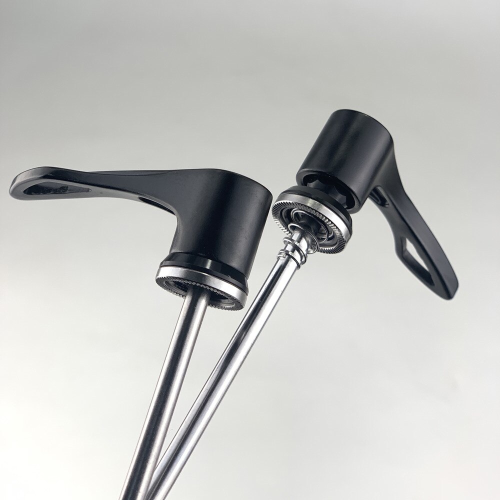 1 paar Titan Achse Rennrad Schnellspanner Vorne QR100mm Hinten QR130mm Spieß Für Road Fahrrad Hub 95,5g Vorne und Hinten QR15