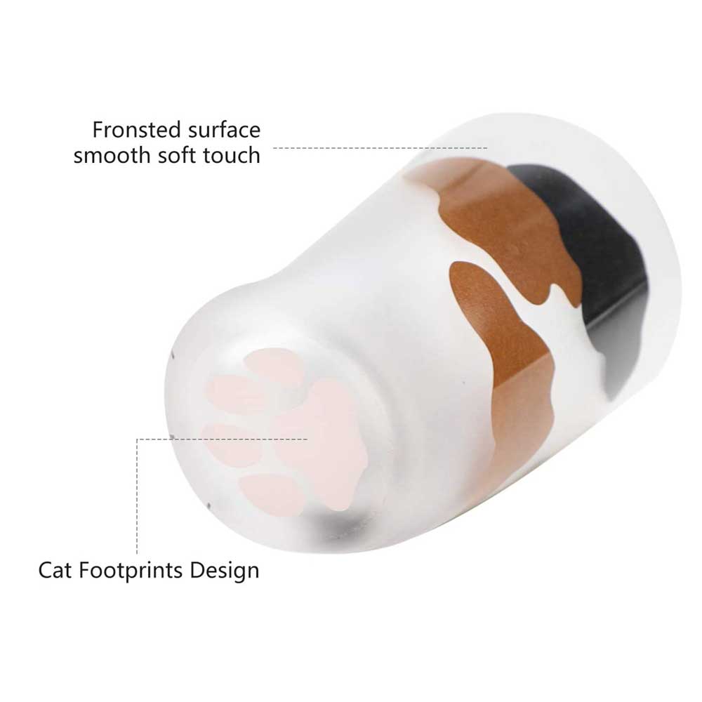 Kattklo kopp kaffemugg frostat glas tumlare drinkware frukost mjölk te juice hushållsmuggar barn par flickor