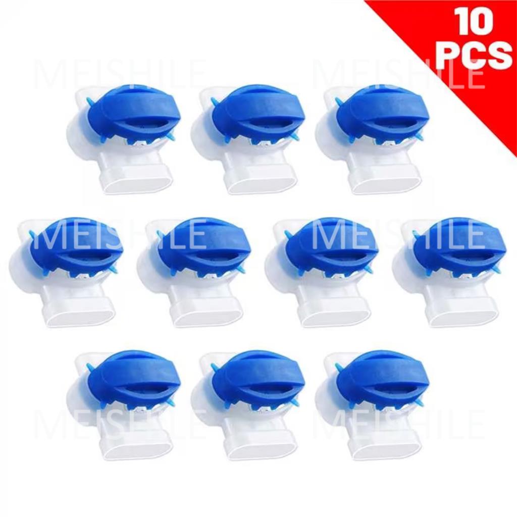 Dubbele draadconnector met vergrendelingsgesp, 50 stuks Dubbele draadconnector met vergrendelingsgesp, 50 stuks