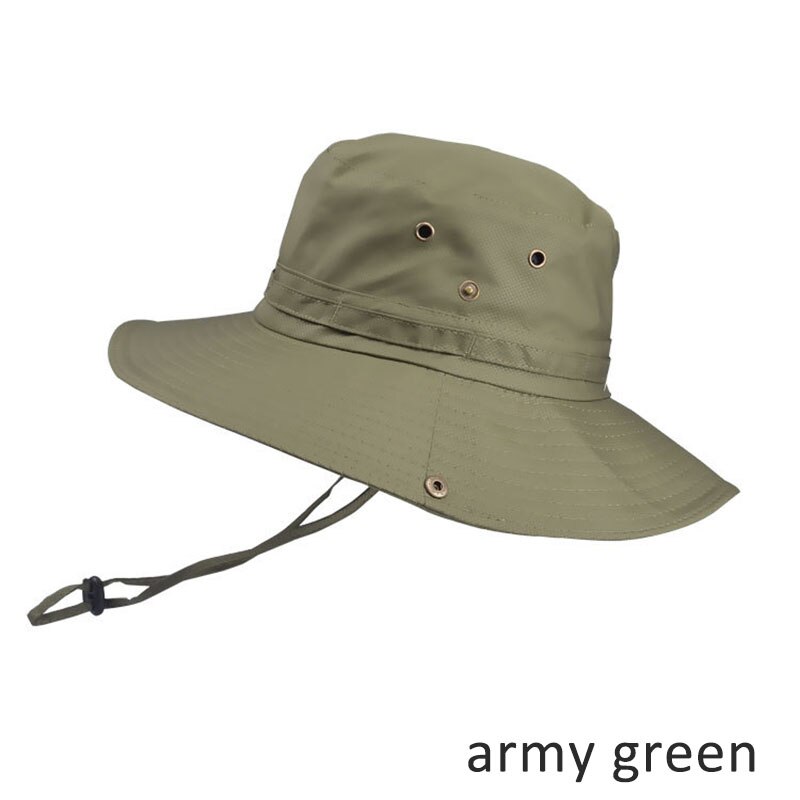 Boné de pesca de verão chapéu de pesca de proteção uv feminino boné de pescador ao ar livre unisex chapéu de balde dobrável chapéu de montanhismo: Verde do exército