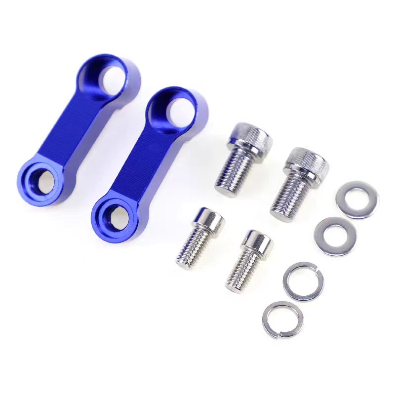 Motorrad Rückspiegel Steigleitung Abstandshalter Verlängerung Universal- Adapter CNC Aluminium Legierung Basis Schraube Halterung Motorrad Zubehör: dunkel Grau